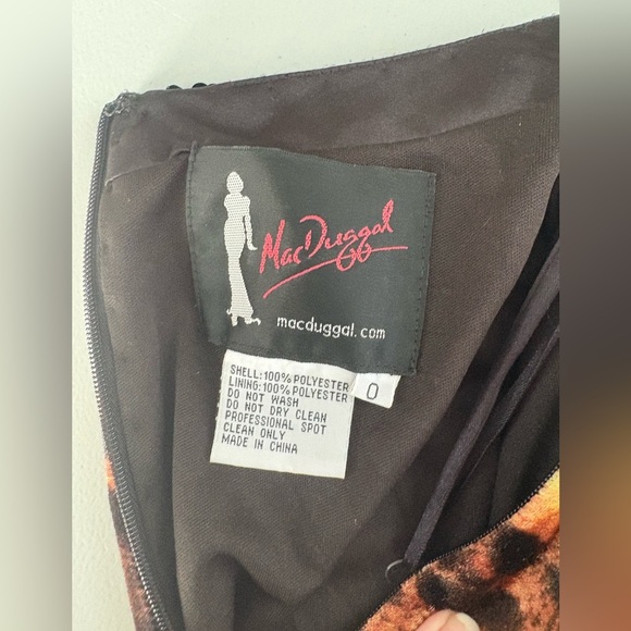 MacDuggal Leopard Print Prom Formal Beaded Animal SKIRT ONLY! Two piece 0313 - Picture 8 of 12